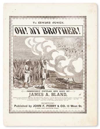 (MUSIC--MINSTRELSY.) BLAND, JAMES A. Three pieces of original music: In the Evening by the Moonlight * In the Morning by the Bright Lig